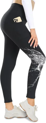 Miniatura 23 de NexiEpoch - Leggings de forro polar para mujer, pantalones de yoga de invierno de cintura alta, control de abdomen, suaves, térmicos, cálidos