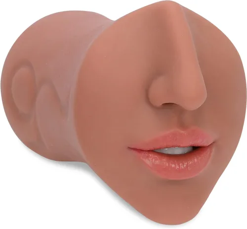 Miniatura 2 de Masturbador masculino Boca para adultos Juguetes sexuales 3 en 1 Muñeca sexual Hombres Masturbación Marrón