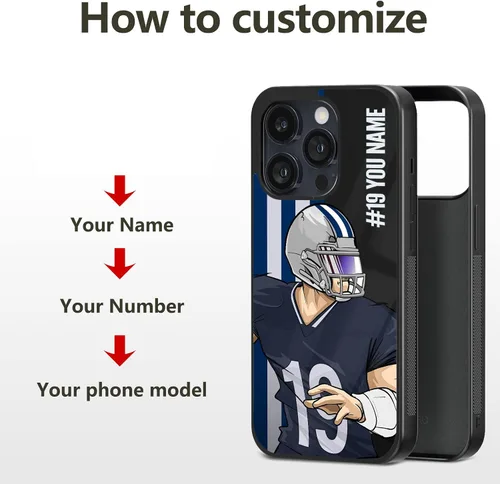 Miniatura 3 de Fundas personalizadas para teléfono con número y nombre para Samsung Galaxy S10/S20/S21/S22 S23/Ultra/Plus/FE, Note 8/9/10/20/Plus/Ultra, Galaxy