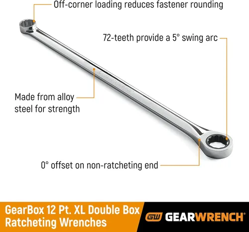 Miniatura 2 de GEARWRENCH Llave de trinquete de caja doble GearBox™ XL de 10mm y 12 puntos - 85910
