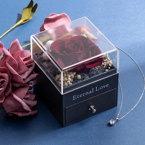 Miniatura 6 de PURELOVE Necklace for Women Gifts for Women Anniversary Birthday Christmas Mothers Day Valentine's Day Jewelry With Forever Flowers Necklace for