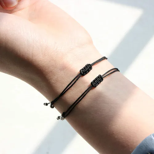 Miniatura 3 de Pulseras Código Morse para mujer de JoycuFF, regalos divertidos únicos para niñas, joyería hecha a mano, de seda
