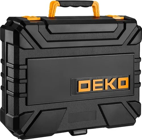 Miniatura 6 de DEKOPRO Juegos de herramientas eléctricas y manuales de 126 piezas con taladro inalámbrico de 8 V y portabrocas sin llave de 3/8", herramientas