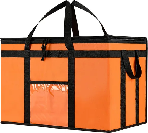 Miniatura 40 de NZ home Bolsa de enfriador XXL PRO aislada y duradera para entrega y compras de comestibles con cremallera superior, para calentar alimentos