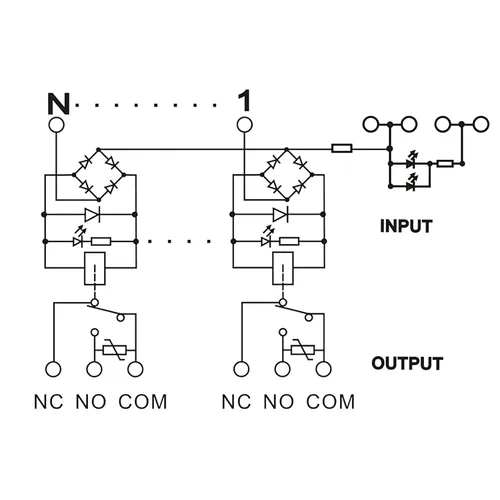 Miniatura 4 de Módulo de relé de 16 canales AC/DC 5V PLC Relé