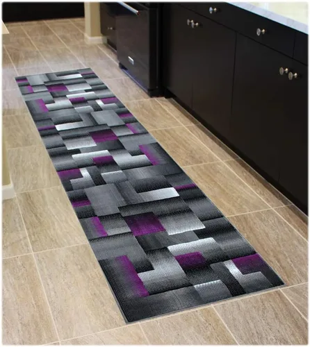 Miniatura 15 de Masada Rugs, Alfombra de Área Moderna Contemporánea, Azul Gris Negro (2 Pies X 3 Pies) Tapete