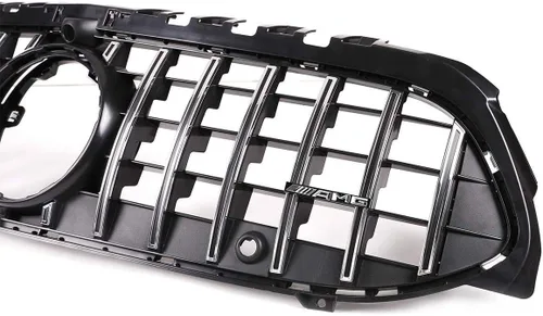 Miniatura 6 de YIWANG ABS AMG Reemplazo GT Sport Rejillas delanteras de malla vertical Trim para Mercedes Benz Clase A W177 A200 A180 A260 2019