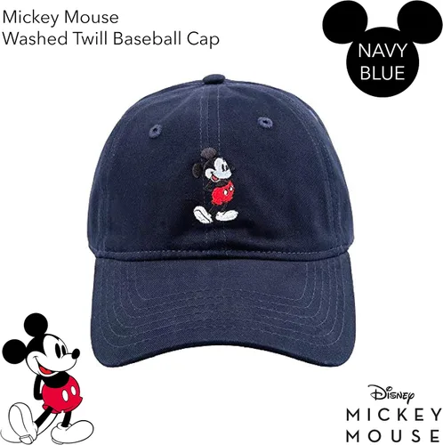 Miniatura 2 de Concept One Disney Mickey Mouse - Gorro de béisbol ajustable de algodón de sarga lavada Azul