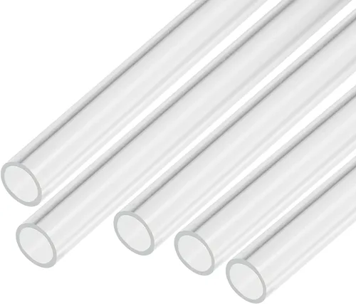 Miniatura 12 de MECCANIXITY Tubo acrílico transparente rígido redondo 9 piezas 0.157 in (5/32 pulgadas) ID 0.315 in (5/16 pulgadas) OD 6" para lámparas y linternas