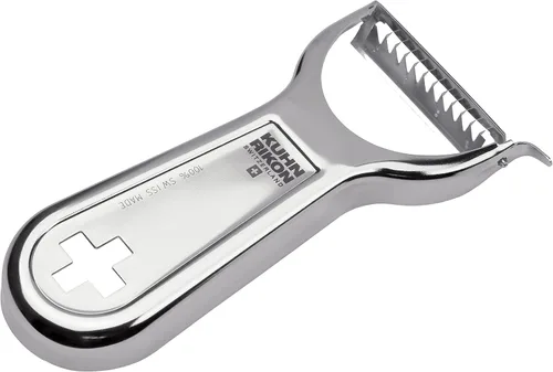 Miniatura 7 de Kuhn Rikon Pelador suizo de metal 4", acero inoxidable