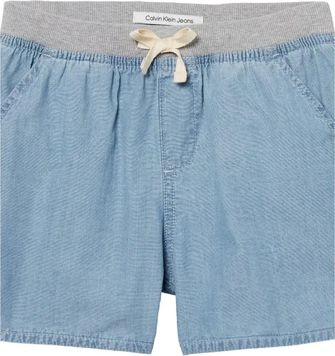 Miniatura 4 de Calvin Klein Pantalones cortos de mezclilla ligeros para niñas