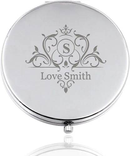 howson london Espejo compacto personalizado, espejo de mano, espejo de maquillaje, regalos para mamá, día de la madre, GIFS, mujeres, para viajes,