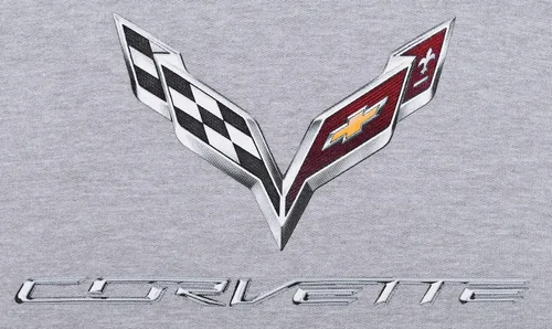 Miniatura 5 de JH DESIGN GROUP Chevy Corvette C7 - Sudadera con capucha para hombre, color negro, gris jaspeado, rojo, Gris