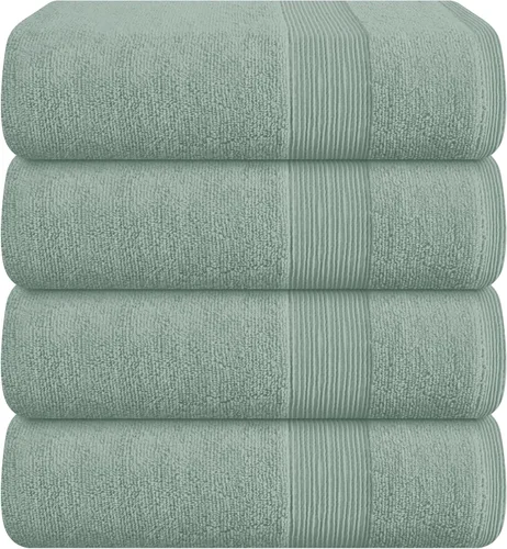 Miniatura 90 de Belizzi Home Toallas de Baño Extragrandes Premium de Algodón Paquete de 2, 35x70 - 100% Algodón Puro - Ideal para Uso Diario - Ultra Suave y Morado
