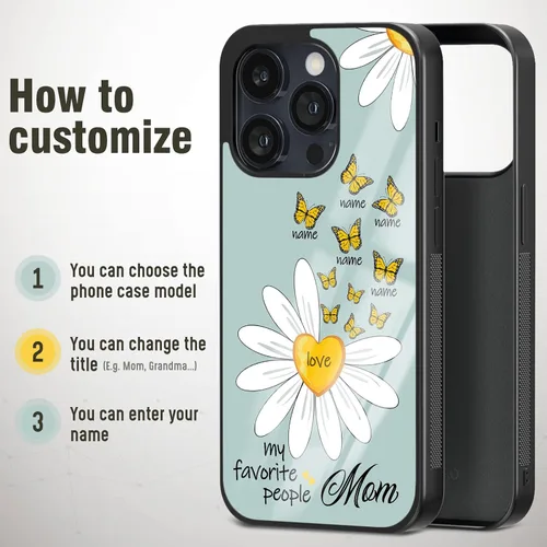 Miniatura 3 de Fundas de teléfono con nombre personalizado únicas para la abuela para iPhone 11 12 13 14 15 16 17 Pro Max Plus Mini X 8 SE para Samsung S21 S22 S23