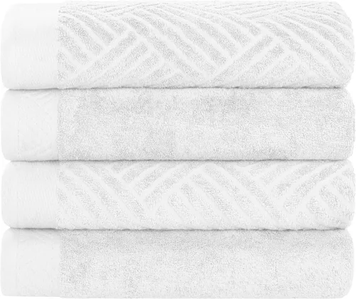 Miniatura 89 de Superior Juego de 6 toallas de 100% algodón egipcio de 500 GSM, 6 piezas, 2 caras, 2 manos, 2 toallas, ideal para baño, cocina o playa, de secado