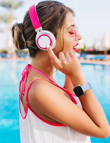 Miniatura 5 de Correa grabada de dibujos animados compatible con Fitbit Versa 2 Band/Versa Lite/Versa Band para mujer, lindas correas de repuesto de silicona Azul