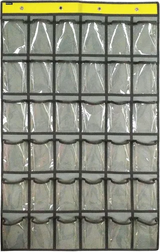 Organizador de teléfonos celulares para aula, soporte para calculadoras, para colgar sobre la puerta, organizador de joyas, armario, ropa interior,
