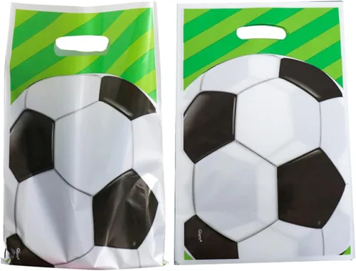 Miniatura 2 de 30 bolsas de regalo de fútbol para fiestas de cumpleaños de niños, bolsas de dulces para regalos de fiesta temática de fútbol