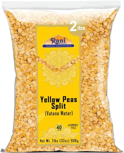 Miniatura 14 de Rani - Guisantes Amarillos Enteros, Secos (Vatana, Matar) 1.81kg (64oz, 4lbs) a granel ~ Completamente naturales Vegano Apto para gluten