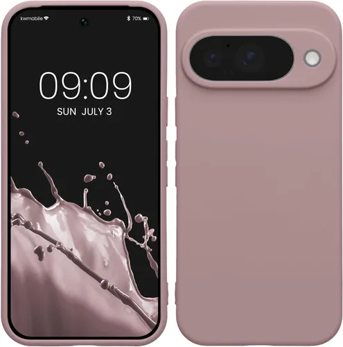 Miniatura 19 de kwmobile Funda compatible con Google Pixel 9 Pro - Funda protectora delgada de TPU para teléfono - Acabado mate suave - Negro mate