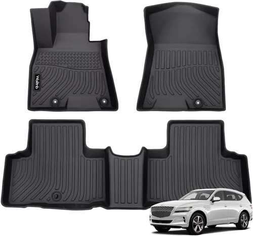 Miniatura 28 de Tapetes de piso para todo clima y forro de carga con respaldo para Chevrolet Suburban de 7 asientos 2021-2025 / GMC Yukon XL de 7 asientos