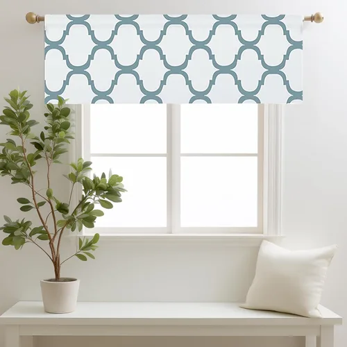 Miniatura 32 de Melodieux - Cortinas de bolsillo de moda marroquí para cocina, cafetería o baño, pequeñas ventanas