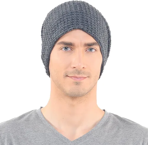 Miniatura 35 de FORBUSITE Gorro de punto largo holgado para hombre para verano e invierno, de gran