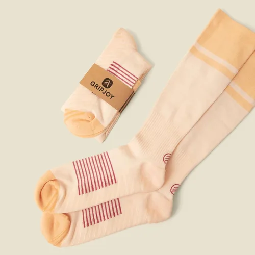 Miniatura 3 de Gripjoy Compression Socks with Grips for Women & Men - 15-20mmHg - Knee High Non-slip Socks