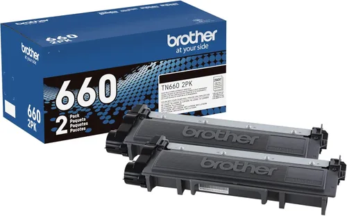 Miniatura 10 de Cartucho de tóner negro de alto rendimiento genuino Brother TN660, paquete doble 2PK (TN6602PK)