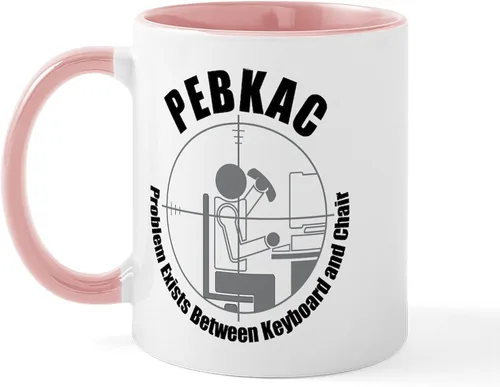 Miniatura 8 de CafePress PEBKAC - Taza de café de cerámica, taza de té de 11 onzas