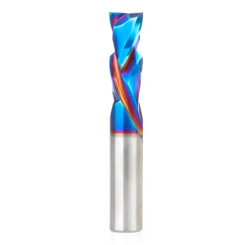 Miniatura 44 de Amana Tool Spektra Extreme Tool Life - Broca de router espiral de compresión CNC de carburo sólido, 46010-K, 3/8 D x 1-1/8 CH x 3/8 vástago x 3
