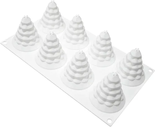 Miniatura 5 de TUKE Molde de silicona para árbol de Navidad, moldes en forma de árbol para hacer velas de jabón hechas a mano, pasteles, dulces de postre