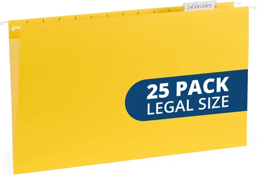 Miniatura 9 de Blue Summit - Carpetas colgantes de tamaño legal, carpetas de tamaño legal de 9.5 x 14.75 pulgadas, 25 archivos colgantes reforzados en varios