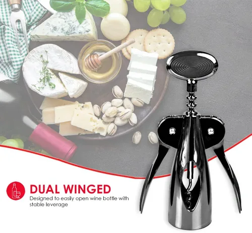 Miniatura 5 de Home Basics Nova Collection - Herramienta de cocina de zinc con agarre suave, fácil de usar, almacenar y limpiar, ónix negro, 6.6 x 2.43 x 1.67