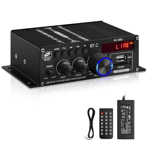Miniatura 12 de Receptores de amplificador de audio Bluetooth 5.0-AK45 HiFi Stereo Mini Amplificador de Potencia RMS 40W x 2 Máx. 600W 2.0 Canal Componentes