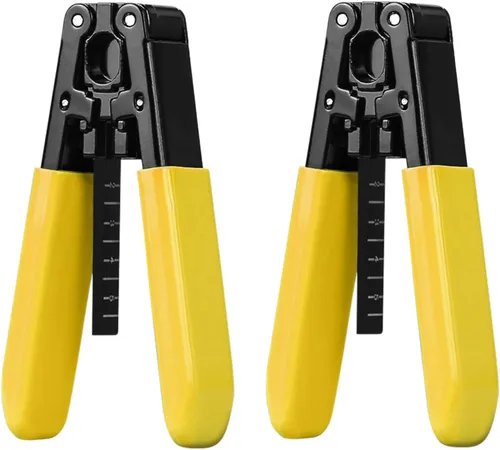 Miniatura 10 de Pelacables de descenso de fibra óptica para cables de caída FTTH de 0.118 in x 0.079 in, alicates de pelado para cable óptico aislado de goma