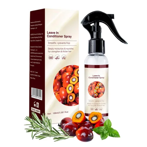 Dr. Sebi - Acondicionador sin enjuague de aceite de Batana para el crecimiento del cabello, aceite de batana natural con spray de menta y romero por