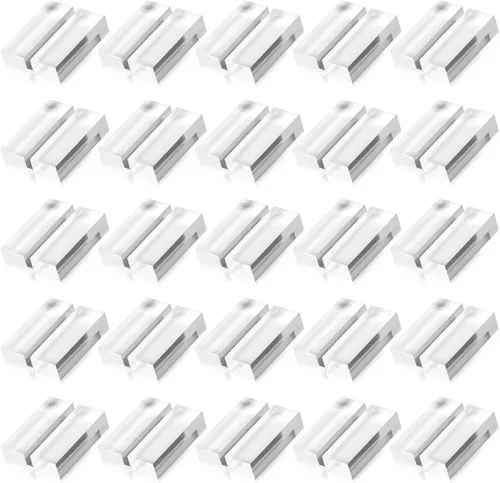 Miniatura 7 de 25 tarjeteros acrílicos, soportes para tarjetas de nombre de 1.2 pulgadas, soportes transparentes para números de mesa, letreros de boda, soportes