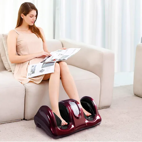 Miniatura 8 de LDAILY Masajeador terapéutico de pies Shiatsu, masaje de amasamiento y rodamiento para pies, 3 modos, masajeador eléctrico de pies con control