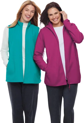 Miniatura 6 de Woman Within - Chaleco de forro polar con zíper frontal para mujer talla extra grande