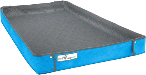 Miniatura 11 de Funda Lavable para Jaula Paw Inspired Critter Box, Ropa de Cama Reversible de Forro Polar con Bordes Elevados para Hurones, Conejos, Ratas, Gris/Rosa