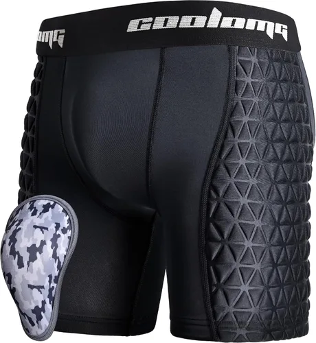 Miniatura 9 de COOLOMG Pantalones cortos deslizantes de béisbol para niños y jóvenes, con copa atlética, acolchados, para sóftbol, fútbol, lacrosse, hockey