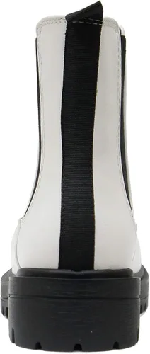 Miniatura 2 de Soda Pilot Botines Chelsea de tacón bajo para mujer, con doble elástico