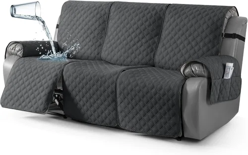 Miniatura 20 de TAOCOCO - Funda antideslizante para silla reclinable, funda para sofá, funda para silla reclinable pequeña con correas elásticas, protector