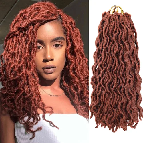 Miniatura 27 de Cabello de ganchillo de 14 pulgadas, 6 paquetes/lote de trenzas de ganchillo suaves gitanas, trenzas onduladas de ganchillo de 3 tonos, rizadas