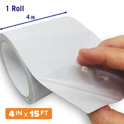 Miniatura 2 de Better Boat Cinta impermeable blanca para fugas, sellador de grado marino resistente, 15 pies x 4 pulgadas, para piscinas, canalones, reparación
