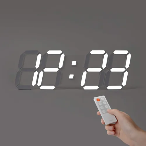 Miniatura 11 de mooas Reloj LED 3D Pure Slim M, reloj digital LED multifunción (calendario, alarma, temperatura)