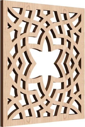 Miniatura 10 de París - Paneles de pared decorativos de madera con calado, extra pequeños, 7 3/8 pulgadas de ancho x 7 3/8 pulgadas de alto x 1/4 pulgadas de alto