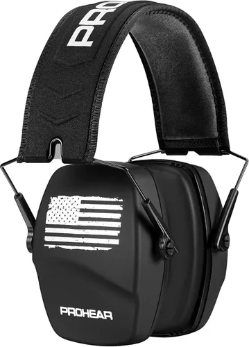 Miniatura 25 de PROHEAR 016 Protección Auditiva Orejeras de Seguridad para Tiro, NRR 26dB Reducción de Ruido Protector Auditivo Pasivo Delgado con Copas Auriculares